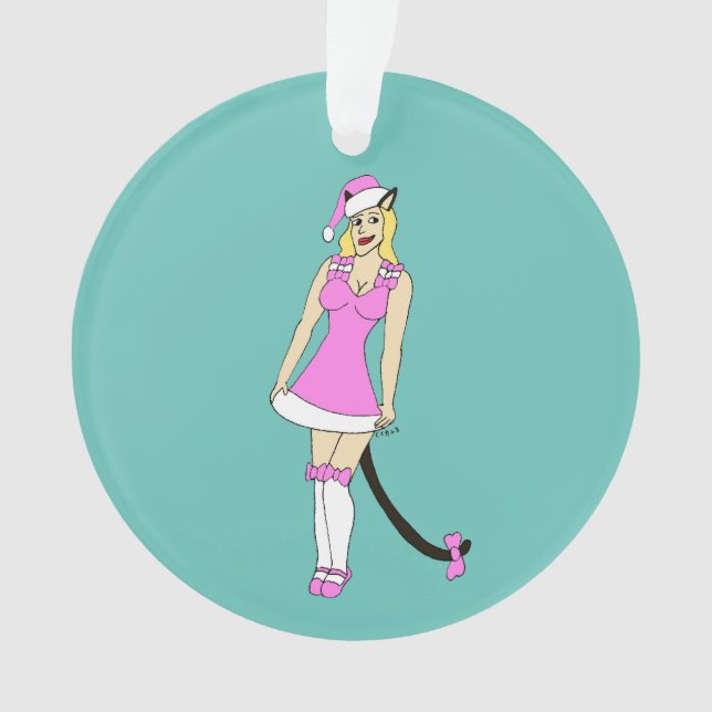 Pink Christmas catgirl (devant)