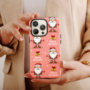 Pink Christmas Père Noël Clara coque iphone Mate