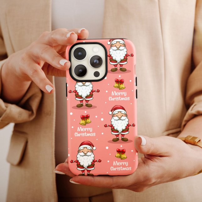 Pink Christmas Père Noël Clara coque iphone Mate (Créateur téléchargé)