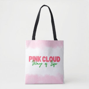 Pink Cloud Mode de vie Sac fourre-tout Sober Livin
