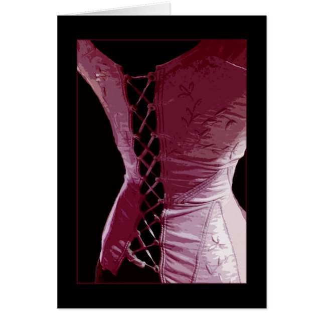 Pink Corset - Carte (Personnaliser) (Devant)