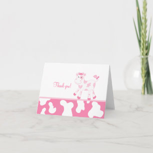 Pink Cow Folded Merci notes