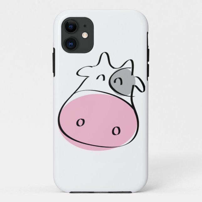 Pink Cow iPhone 5 Coque (Dos)