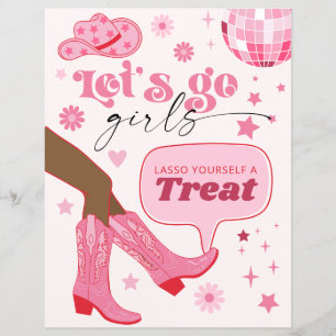 Pink Cowgirl Anniversaire Fête Allons-y Filles Tra