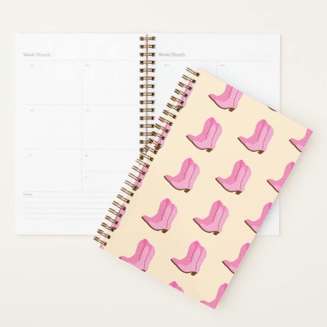 Pink Cowgirl Cowboy Boots Country Texas Ranch (Devant avec enveloppe)