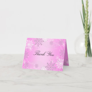 Pink Crystal Snowflake hiver Wonderland Merci