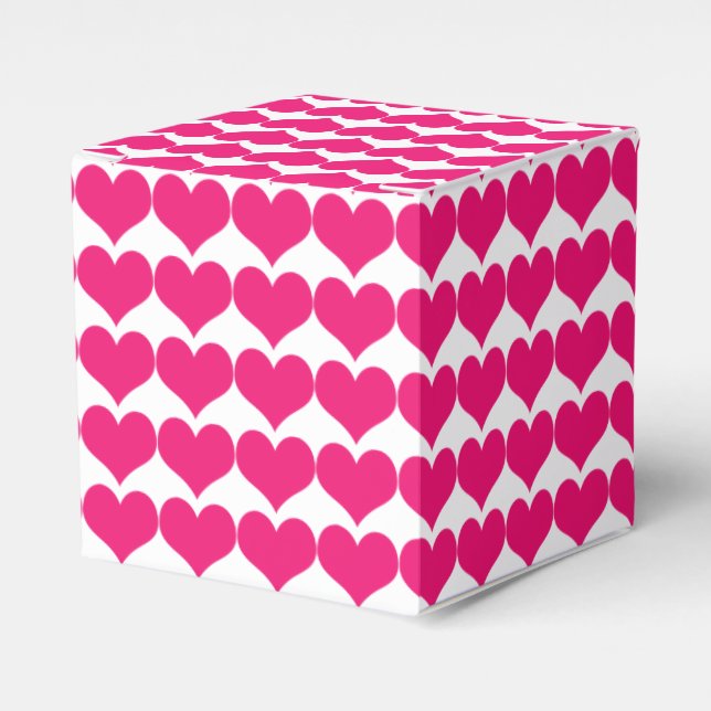 Pink Cute Hearts Motif Ballotins (Verso)