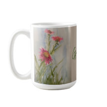 Pink Daises café Mug