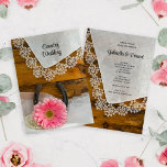 Pink Daisy Dace Pays Faire-part de mariage Ouest<br><div class="desc">Donnez un ton décontracté et élégant à vos noces à venir avec le charmant Light Pink Daisy et Vintage Lace Country Western Faire-part de mariage. Cet invitation de mariage à thème équin ou ranch informel et élégant dispose d'une photographie florale pittoresque d'une fleur rose pâle, collier de perles, fer à...</div>