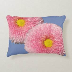 Pink Daisy Flowers coussin Accent