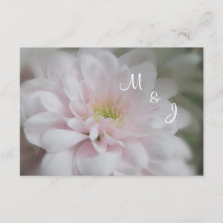 Pink Daisy Mum Mariage Réponse carte RSVP