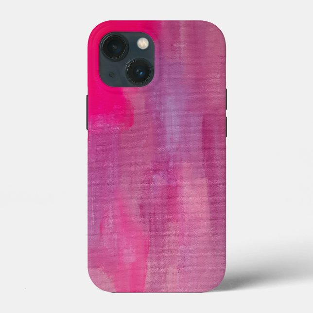 Pink Dream Abstrait Art Coque-Mate coque iphone (Verso)