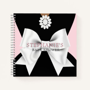 Pink Elegant Tiffany Thème Baby shower Livre d'hôt