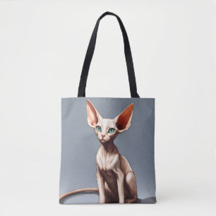 Pink Elf Sphynx Chat Gris Fourre-tout Sac commerci