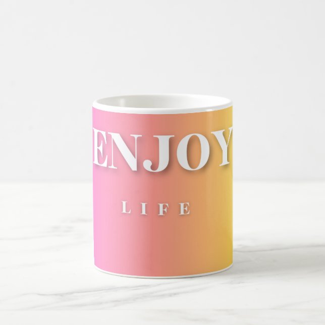 Pink Enjoy Life Mug (Centre)