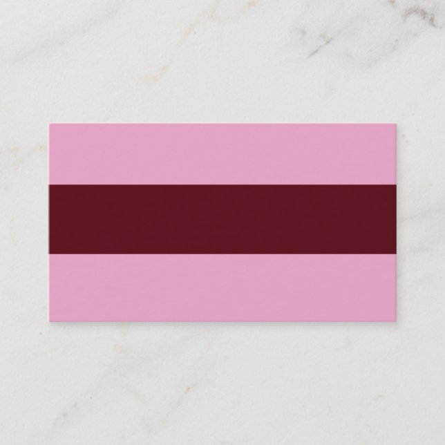 Pink et Carte de visite Brown AJUSTABLES (Devant)