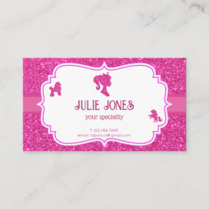 Pink Fancy parties scintillant pétillante carte pe