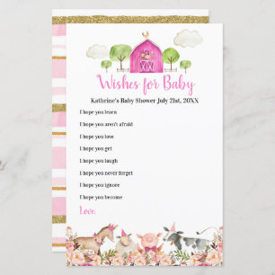 Pink Farm House Animaux Barnyard Wives for Baby
