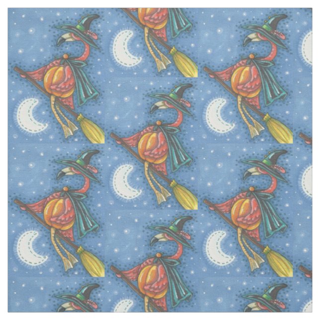 PINK FLAMANT ROSE WITCH, HALLOWEEN TISSU Répéter (Échantillon)