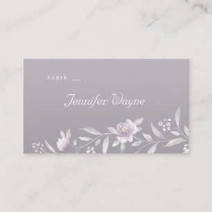 Pink floral argent Chinoiserie mariage cartes de p