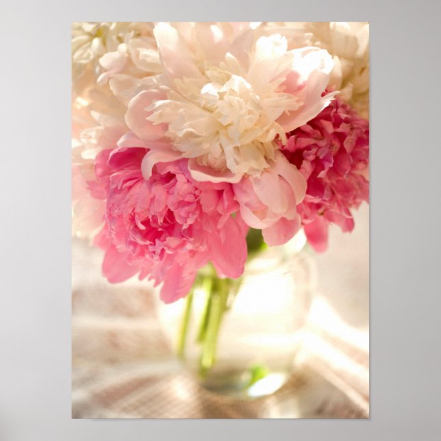 Pink Floral Value Poster Paper (Matte) (Devant)