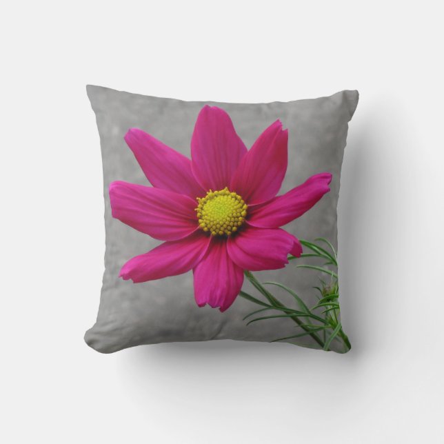 Pink Flower personnalisé coussin de lancement (Recto)