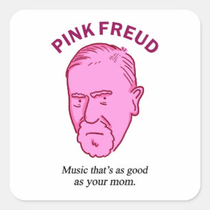 Pink Freud Funny Music Psychologie Pun Sticker