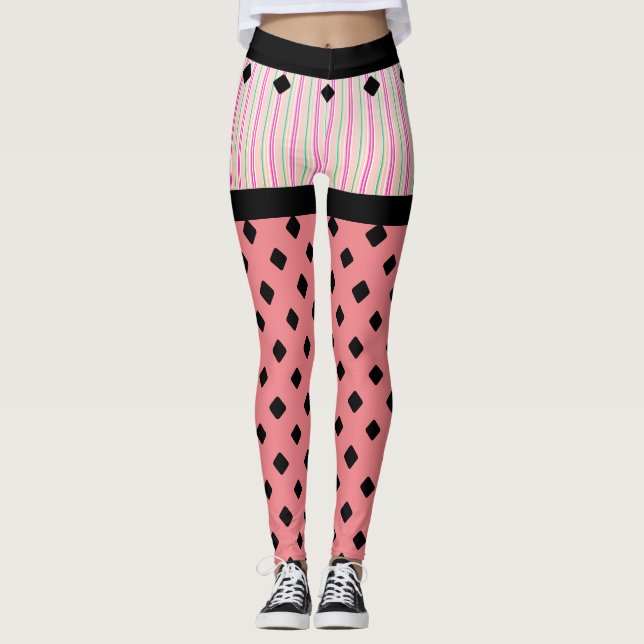 Pink Fun Trendy Shorts Look Leggings (Devant)