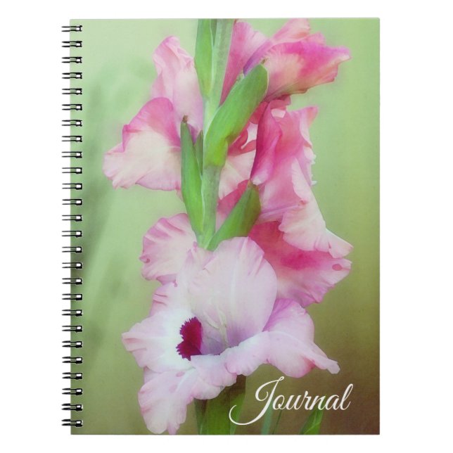 Pink Garden Flowers Art Journal Personnaliser (Devant)