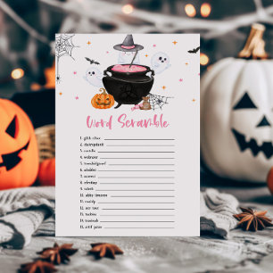 Pink Ghost Baby est en train de brasser Word Scram