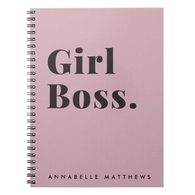 Pink Girl Boss Babe Small Business Owner Carnet (Devant)
