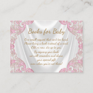 Pink Gold Apportez une carte Baby shower livre