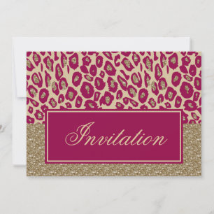 Pink Gold Chic Corporate Party Invitation