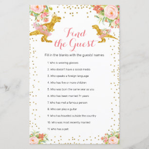 Pink Gold Dino Girl Watercolor Trouvez le jeu Invi