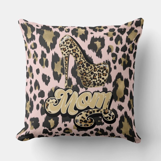 Pink Gold Diva Maman Poster de animal Coussin réve (Recto)
