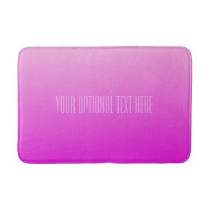 Pink Gradient tapis de bain de texte personnalisé