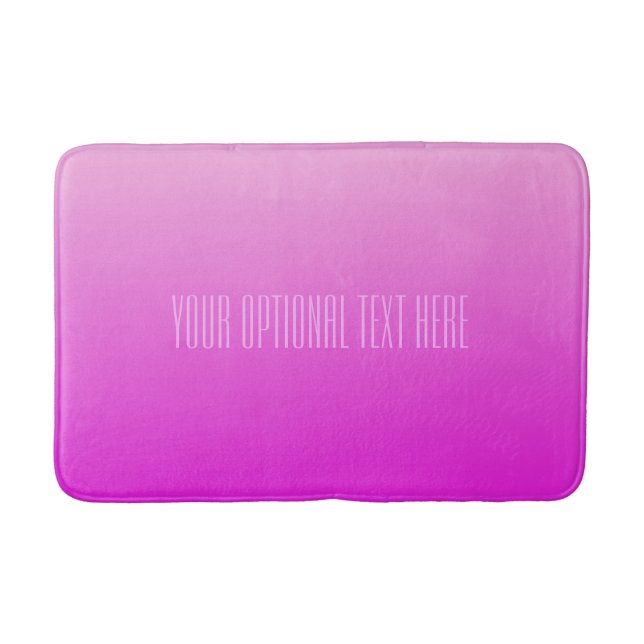 Pink Gradient tapis de bain de texte personnalisé (Devant)