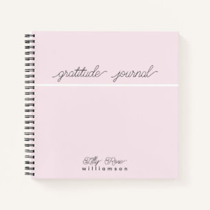 Pink Gratitude Journal - Typographie de script mig