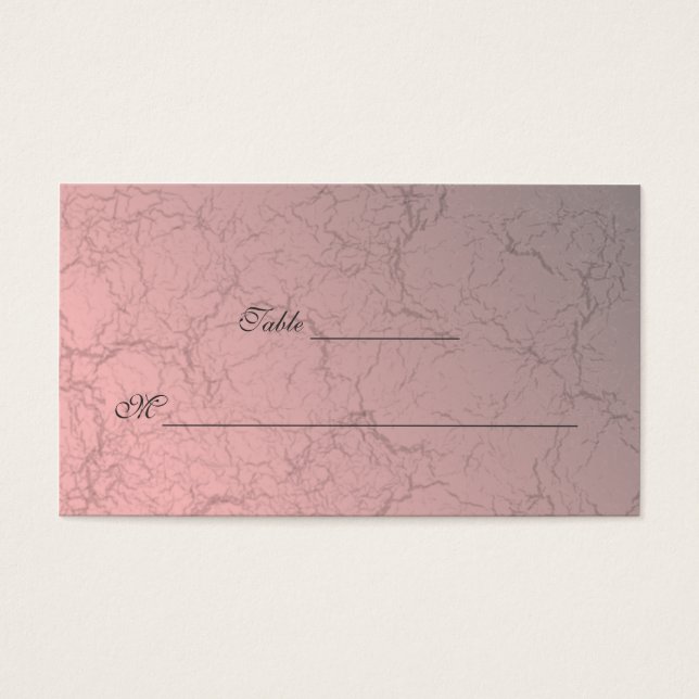 Pink Grunge Damask Cartes Carte de visite (Devant)