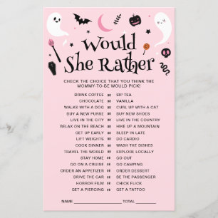 Pink Halloween Baby shower Voudrait-Elle Plutôt Jo
