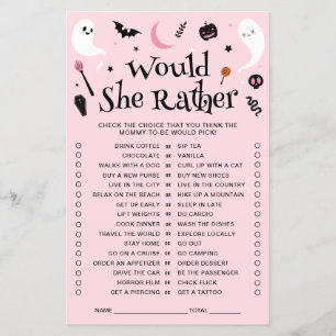 Pink Halloween Baby shower Voudrait-Elle Plutôt Jo