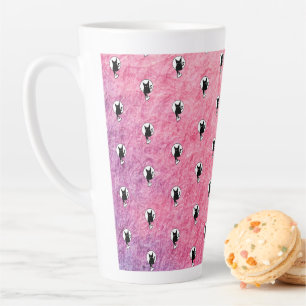 Pink Halloween Latte Mug par la poète Adiela Akoo
