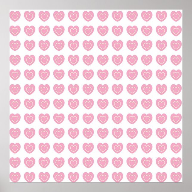 Pink Heart Scrapbook ou Poster Arrière - plan Text (Devant)