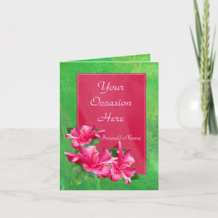 Pink Hibiscus Queen Toutes les occasions Cartes Mo