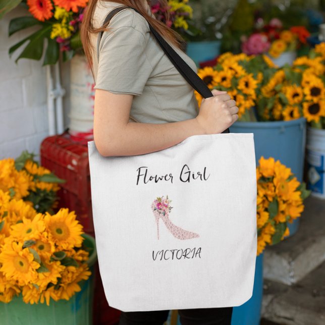 Pink High Heels Bridal Shower Tote Bags (Créateur téléchargé)