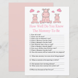 Pink Hippo Comme vous connaissez bien le jeu de ba