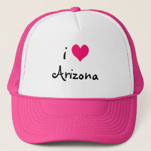 Pink I Love Arizona Casquette
