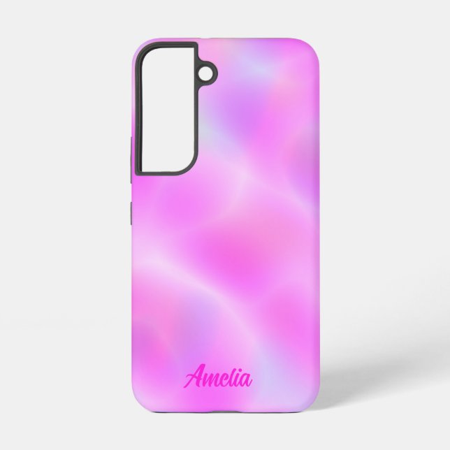 Pink Iridescente Personnalisé Samsung Galaxy Coque (Verso)