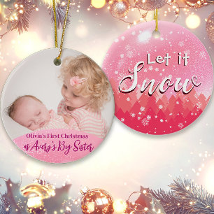 Pink Let it neiger 1er Noël en grande soeur Photo