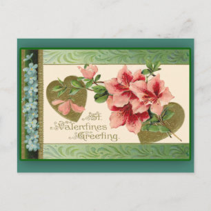 Pink Lilies Valentine Cartes de voeux